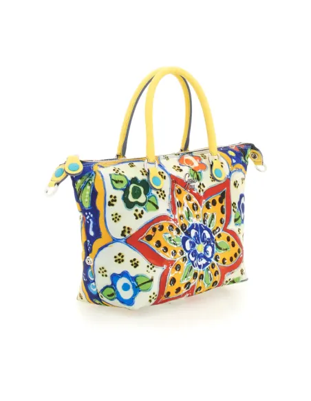 Borsa Gabs G3 Plus TG M stampa, Ceramica Fiori