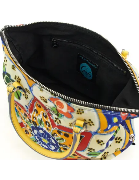 Borsa Gabs G3 Plus TG M stampa, Ceramica Fiori