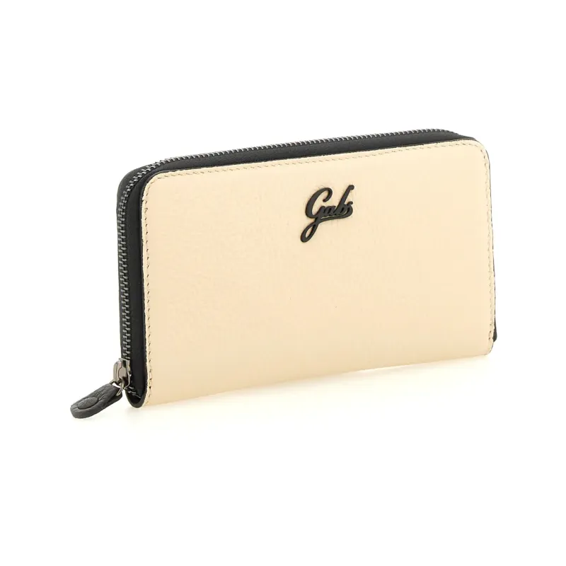 Gabs Gmoney17 women's leather wallet, ecrù 2