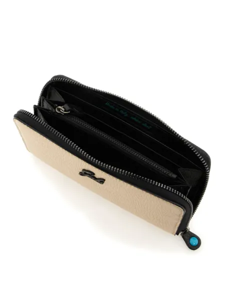 Gabs Gmoney17 women's leather wallet, ecrù