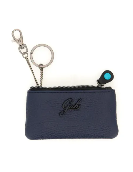 Bustina porta chiavi in pelle Gabs, blu