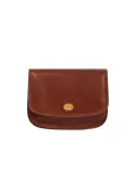 Shoulder bag with flap and three compartments The Bridge Story brown