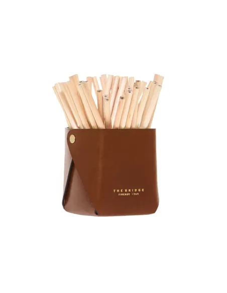 Pen holder cup The Bridge, brown
