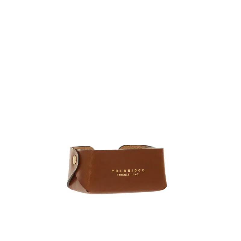 The Bridge leather ticket holder, brown