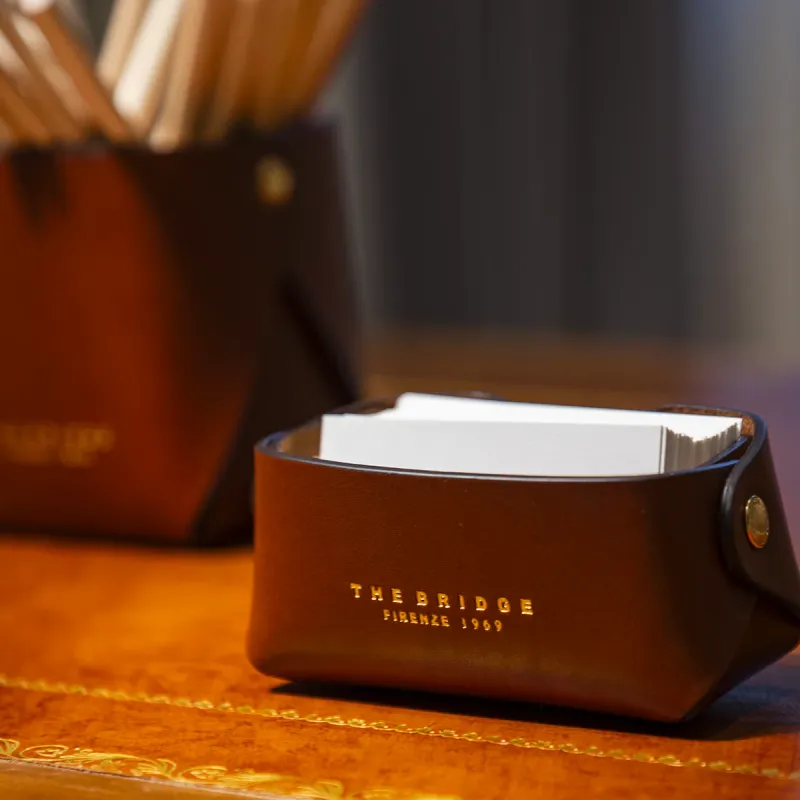 The Bridge leather ticket holder, brown 2