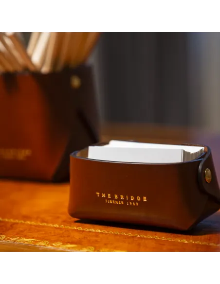 The Bridge leather ticket holder, brown