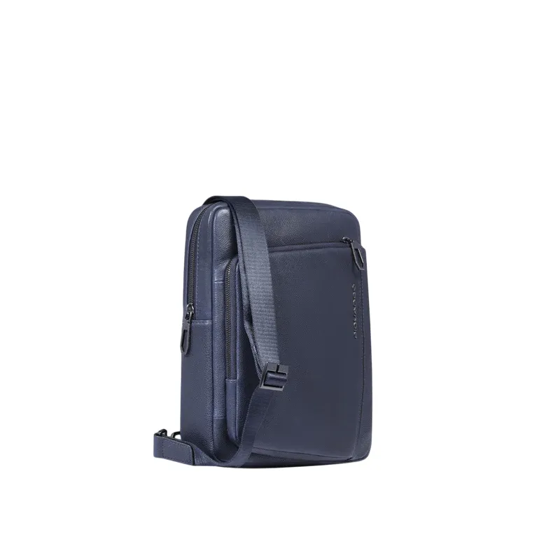 Borsello uomo in pelle porta iPad® Piquadro Cronus, blu 2