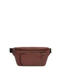 Piquadro Cronus Gürteltasche aus Leder, braun