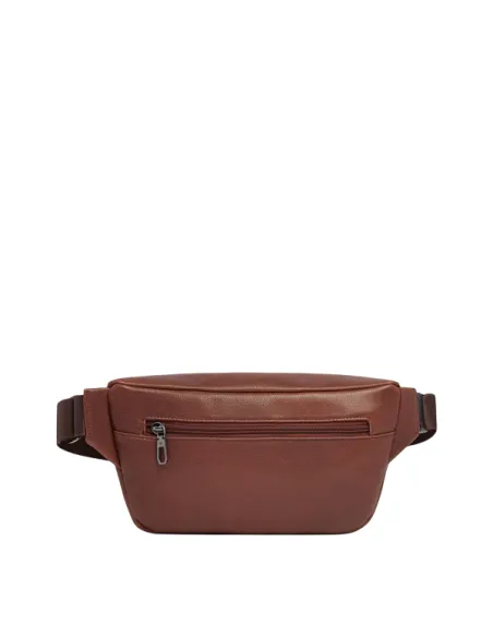 Piquadro Cronus leather bum bag, brown
