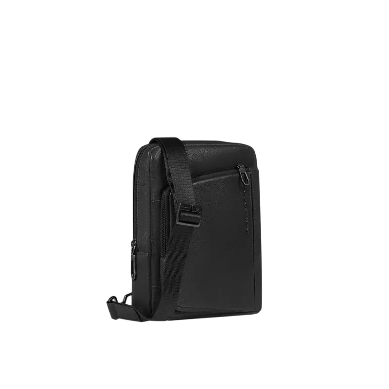 Borsello uomo in pelle porta iPad®mini Piquadro Cronus, nero 2