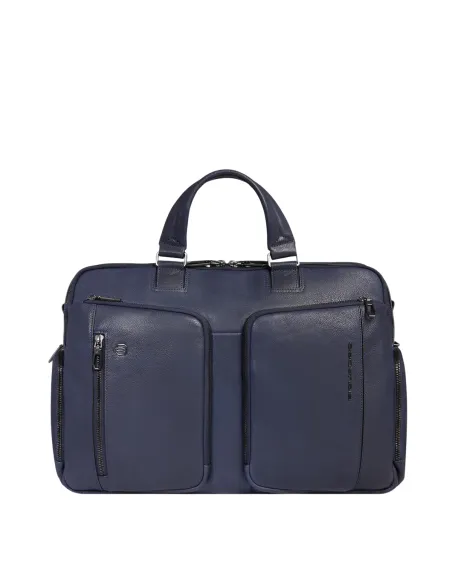 Cartella 2 manici porta pc da 15,6 Piquadro Cronus, blu