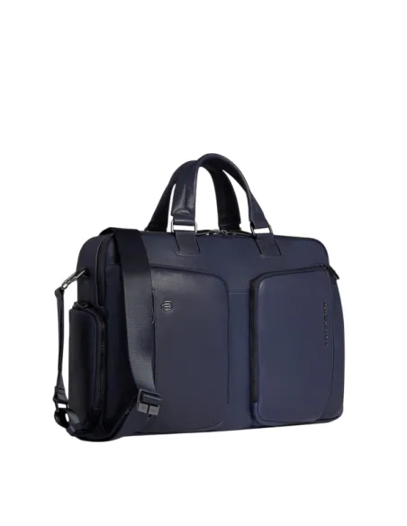 Cartella 2 manici porta pc da 15,6 Piquadro Cronus, blu