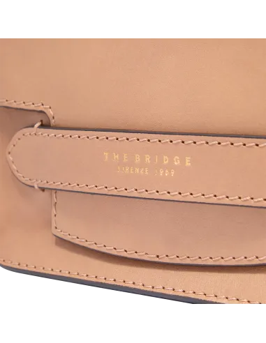 Tracolla in pelle con pattina, marzapane