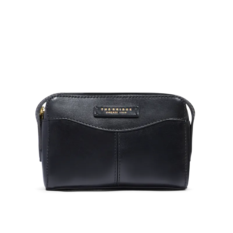 The Bridge Gloria leather cross-body bag, black