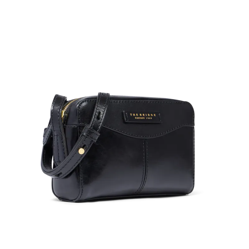 The Bridge Gloria leather cross-body bag, black 2