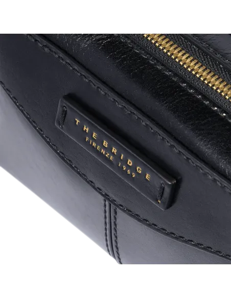 The Bridge Gloria Leder-Umhängetasche, schwarz