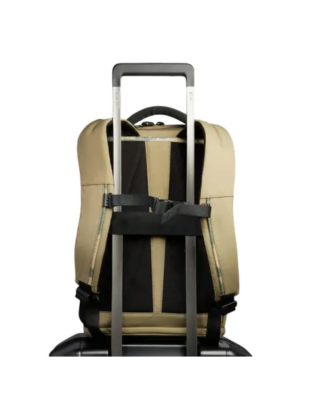 Piquadro Arne laptop and iPad® backpack in recycled fabric with shoe compartment, camo