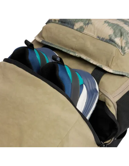 Piquadro Arne Computer und iPad® Rucksack aus recyceltem Stoff mit Schuhfach, camo