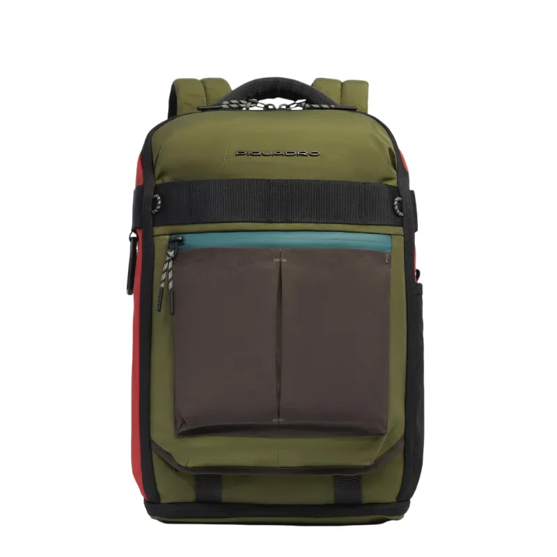 Piquadro Arne laptop and iPad® backpack in recycled...