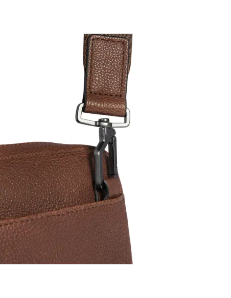 Borsello uomo in pelle porta iPad®mini Piquadro Cronus, marrone