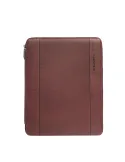 Piquadro Cronus leather notepad holder, brown