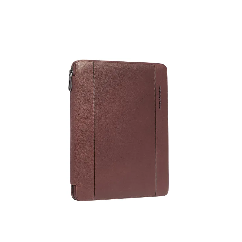 Piquadro Cronus leather notepad holder, brown 2