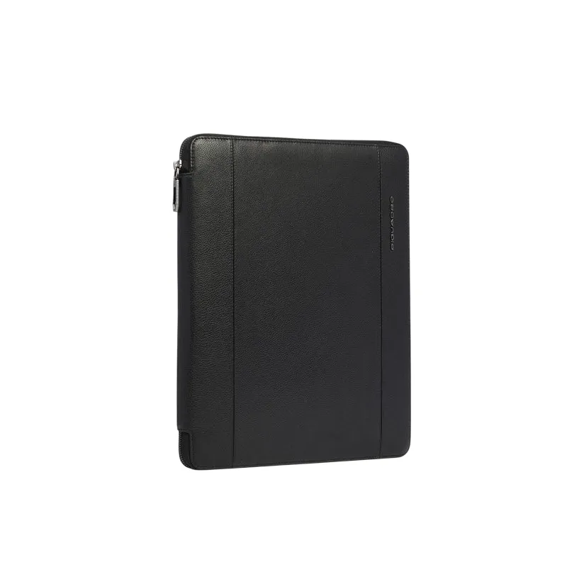 Piquadro Cronus leather notepad holder, black 2