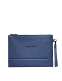 Piquadro Than Leder iPad®-Tasche, blau