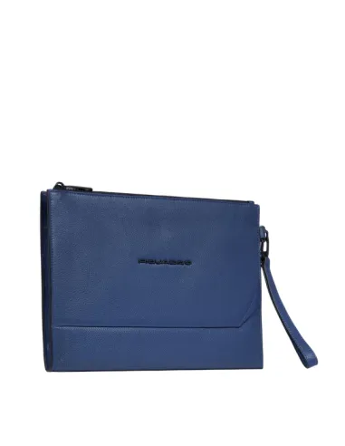 Piquadro Than Leder iPad®-Tasche, blau