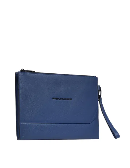 Piquadro Than Leder iPad®-Tasche, blau