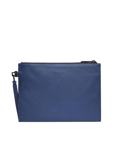 Piquadro Than leather iPad® pouch, blue