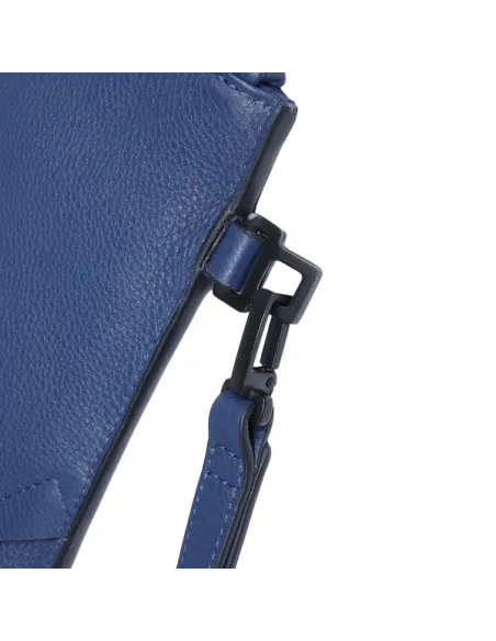 Pouch porta iPad® in pelle Piquadro Than, blu