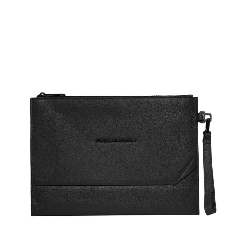 Piquadro Than Leder iPad®-Tasche, schwarz