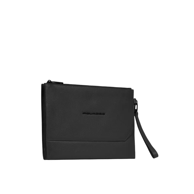 Pouch porta iPad® in pelle Piquadro Than, nera 2