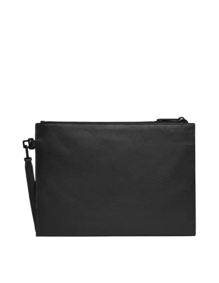 Piquadro Than leather iPad® pouch, black