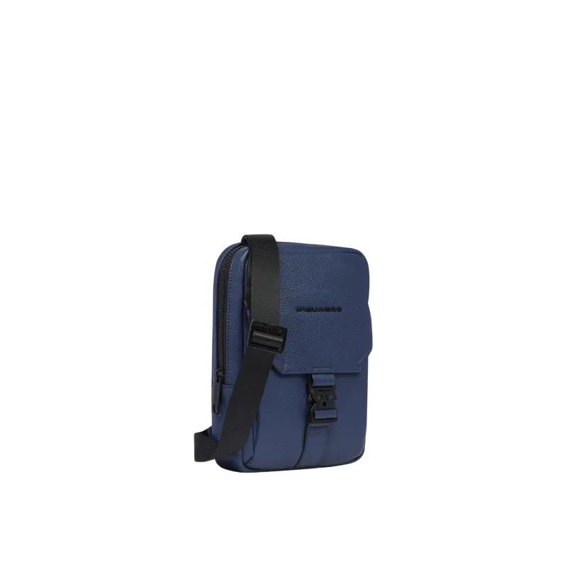 Borsello piccolo in pelle Piquadro Than, blu 2