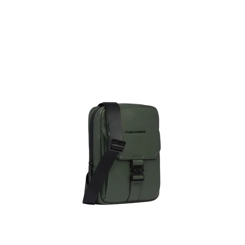 Piquadro Than Men's iPad®mini cross-body bag, green 2
