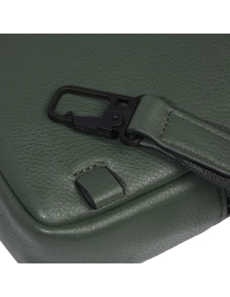 Piquadro Than Men's iPad®mini cross-body bag, green