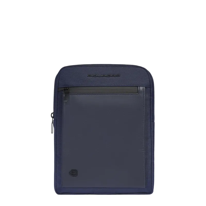 Piquadro Orion iPad® cross-body bag, blue