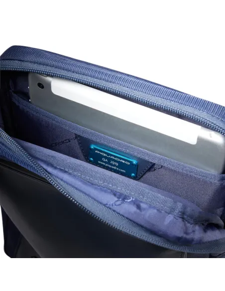 Piquadro Orion iPad® cross-body bag, blue