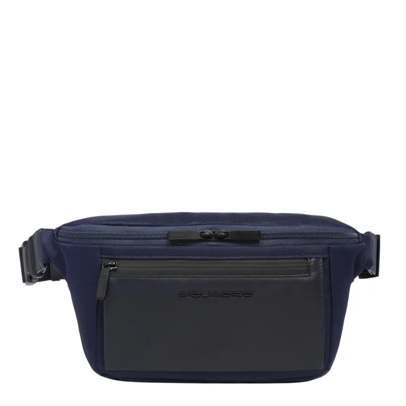 Piquadro Orion men's bum bag, blue