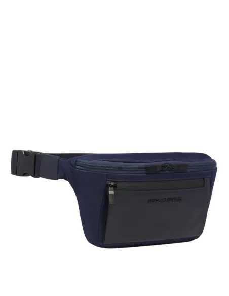 Piquadro Orion men's bum bag, blue