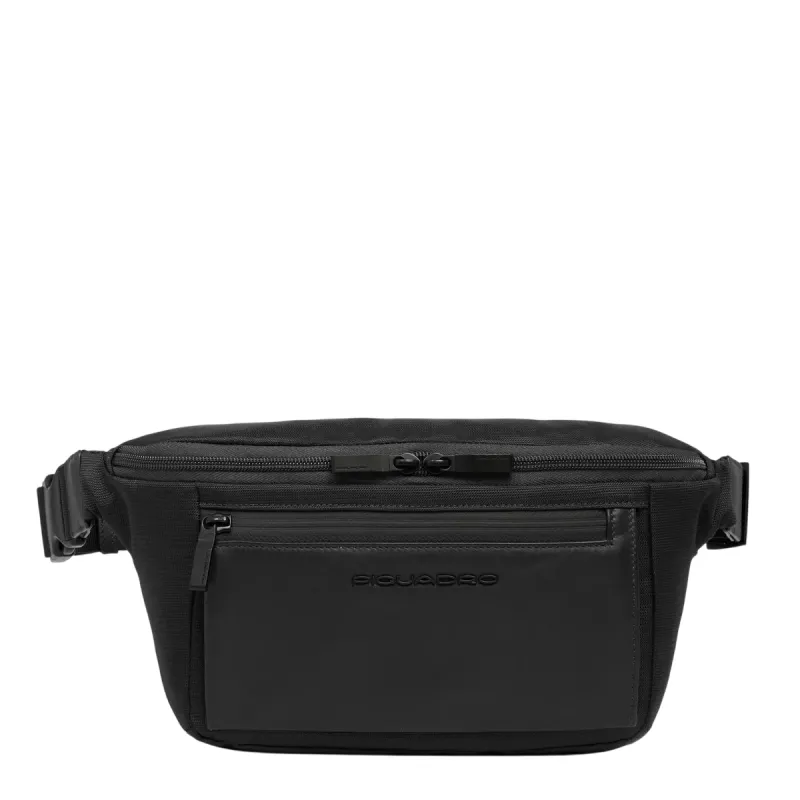 Herren-Gürteltasche Piquadro Orion, schwarz
