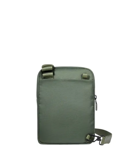 Borsello uomo per iPad® Mini in pelle e tessuto Piquadro Orion, verde