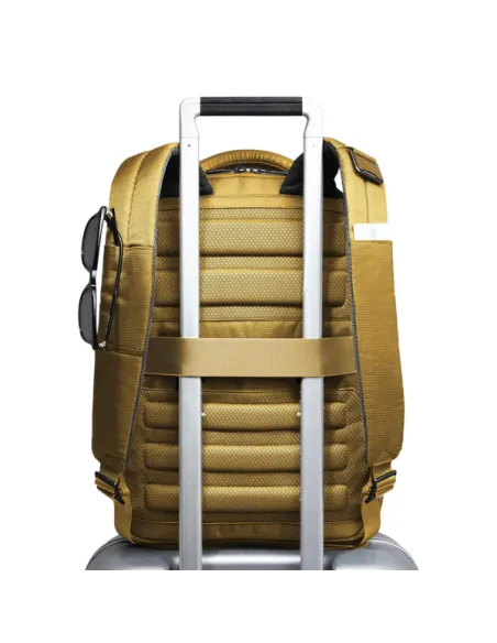 Piquadro Orion 14 PC Rucksack mit zwei Fächern, gelb