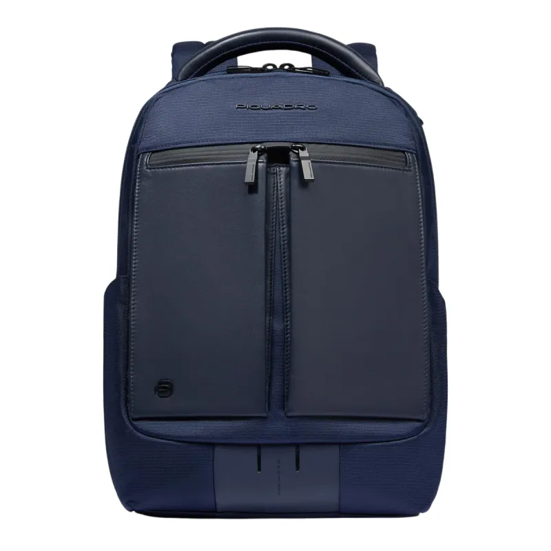 Piquadro Orion 14 PC backpack with two compartments, blue