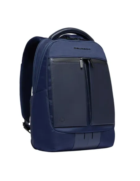 Piquadro Orion 14 PC backpack with two compartments, blue