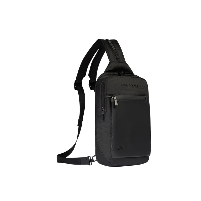 Piquadro Orion mono-sling bag/backpack, black 2
