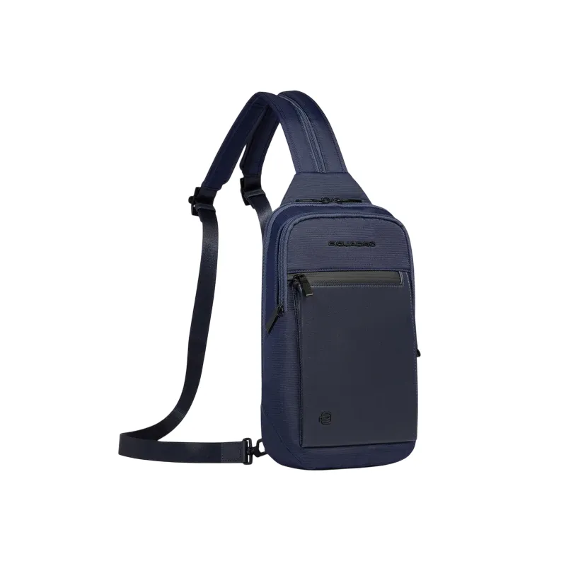 Piquadro Orion mono-sling bag/backpack, blue 2