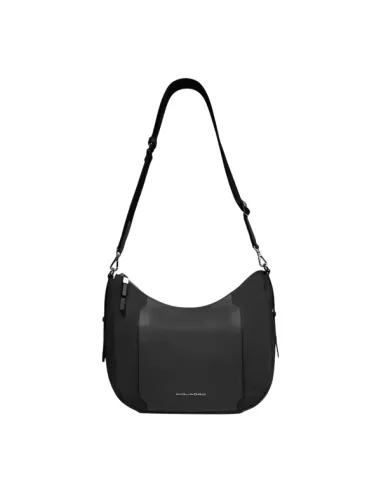 Borsa a tracolla in tessuto e pelle...